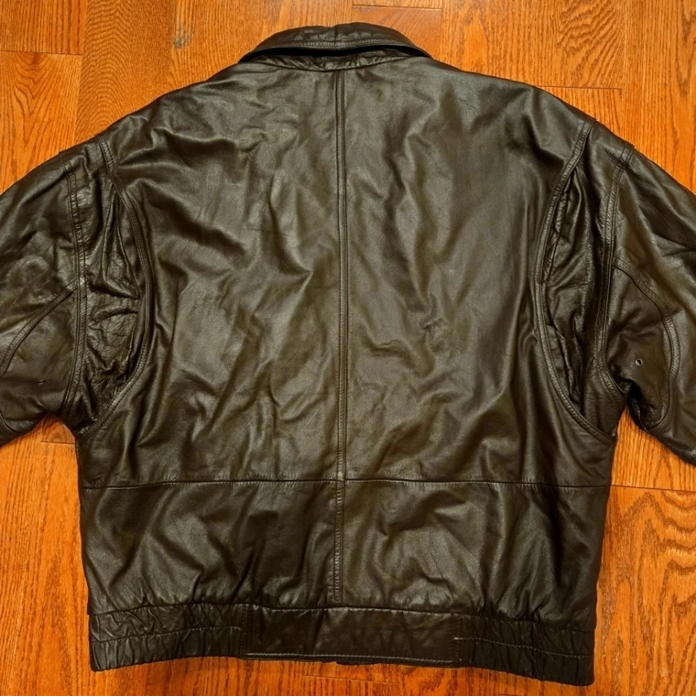 Vintage Savile Row Leather Jacket XL - Picture 4 of 8